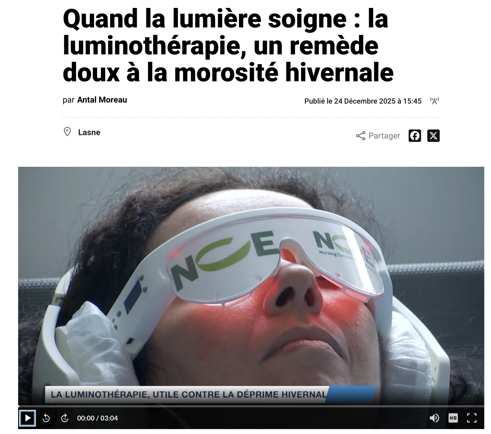 Video Luminothérapie